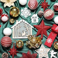 港恆聖誕樹裝飾品diy配件材料包掛件飾品掛飾聖誕節裝飾場景布置