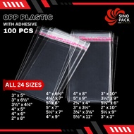 100pcs Opp Plastic With Adhesive Opp Plastic Packaging Opp Plastic Adhesive