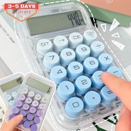 [3-5 Days Arrive]Gradient Calculator 10 Digits Transparent Shell Calculator Aesthetic Calculator Kaw