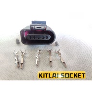 VW501 1J0973705 8K0973705original Volkswagen Audi connector socket 5pin (new)