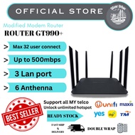 4G modified router, GT990+ hotspot, unlimited WIFI router, B310, Malaysian Telco networks, LTE WIFI 