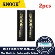 ENOOK Rechargeable Battery 21700 5000mAh 3.7V Li-ion 40A Discharge 100% Original Legit Real Capacity
