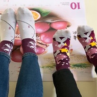 百香果花花果果襪 (2雙對稱組)