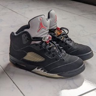 二手 us10 nike air jordan 5 aj5 og 黑銀 老屁股 銀黑