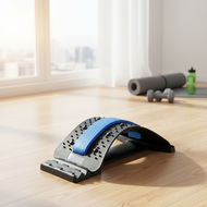 Lumbar Support Stretcher, 4 Level Spinal Alignment Board, Massager for Herniated Disc, Sciatica, Sco