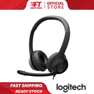 [New Stock] LOGITECH H390 Wired Headset with USB / Type-C Plug, 30mm Driver, In-line Controls & 1.9m