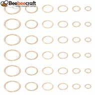 1set 300pcs 6 colors Metal Open Jump Rings Light golden 4-10x0.5-0.9mm 50pcs/style