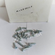 JF Flat Head Tapping Plywood Screws 6 x 5/8, 6 x 1, 6 x 1 1 1/4, 6 x 1 1/2 100pcs