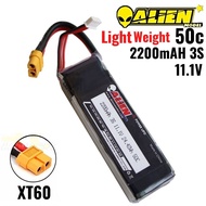 Alienmodel 3S 11.1V 2200mAh 50C Lipo Battery with XT60 Plug AL2200/50-3SX