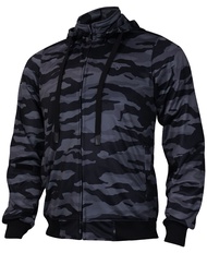 เสื้อฮู้ดการ์ดพราง ทรงคอตั้ง ผ้าไมโคร แบบถอดฮู้ดได้  พร้อมการ์ดce1