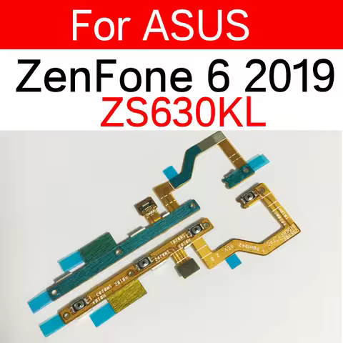 On Off Power Volume Side Button Flex Cable For Asus ZenFone 6 2019 ZS630KL Volume Power Switch Key F