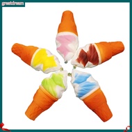 greatdream|  Jumbo Squishy 10cm Ice Cream Cone Slow Rising Kids Toy Soft Phone Hanging Decor