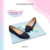 Flat Shoes Emmy Side RibbonWanita
