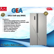 GEA KULKAS 2 PINTU SIDE BY SIDE GEA G2D-563 INOX