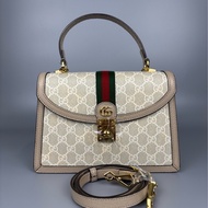 Gucci古馳 Ophidia 燕麥色郵差包