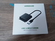 UGREEN USB3.0 TO SATA配12VDC供電口