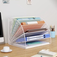 H-H File Storage Box Folder Rack Book Office Data A4/A5 Fan-Shaped