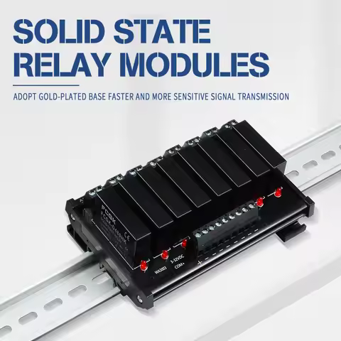 FCGK 1 2 4 6 8 Channel solid state relay Module PNP OR NPN Board 5V 12V 24V 32VDC PCB DC TO AC SSR M
