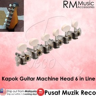 RM Kapok Guitar Machine Head 6 in Line Guitar Tuning Peg Guitar Tuner Peg Gitar Akustik Kapok Gitar Acc