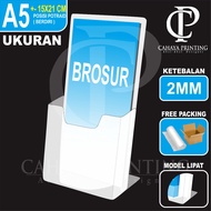 A5 Acrylic Brochure Rack 15cmx21cm/ Table Menu Display/ Acrylic Flyer Holder/