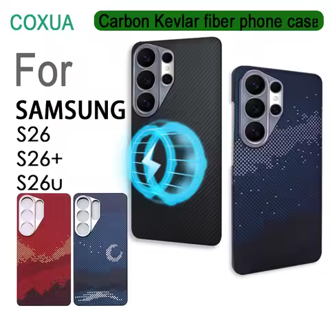 Magnetic Aramid Case For Samsung Galaxy S26 Ultra S26 Plus S26 Aramid Fiber Case With Magsafe Ultra 