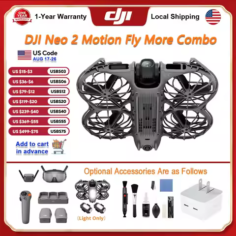 DJI Neo 2 Motion Fly More Combo Drones Mini Professional 4k DJI Drone With Optional Accessories Huma
