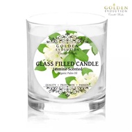GE Candle Works Jasmine Scented Glass Filled Candle 7oz