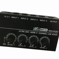 Shure Mixer Mic Mikrofon Amplifier 4 Channel 4Ch Input Audio Poadcast