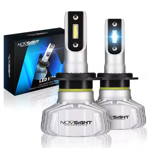 NOVSIGHT Car Headlight H4 Hi/Lo Beam LED H7 H1 H8 H9 H11 9005 9006 50W 10000lm 6500K Auto Headlamp F