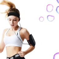 2只裝健身吸汗頭帶運動籃球跑步瑜伽止汗頭巾（紅色+黑色）