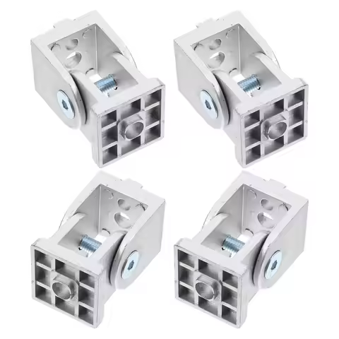 4Pcs Zinc Alloy Flexible Pivot Joint Connector Compatible 3030 Aluminum Profile Pivot Joint for Alum