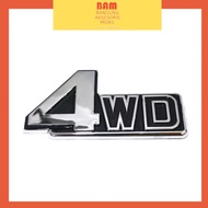 4WD Car Logo Emblem BlackBIG