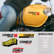 Classic Scrambler Custom Motorcycle Tank Sticker cb xsr w175