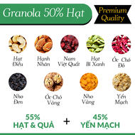 Granola ngũ cốc giảm cân ăn kiêng bổ sung dinh dưỡng tốt cho sức khỏe- Hộp 500g từ Nông Sản Giọt Nắ