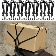 Thickened Polypropylene Motorcycle Helmet Retractable Strap - 30kg Load 4-Claw Elastic Bungee Cord f