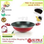 MERAH Wok 30cm Rosemary Red SUPRA / 30cm non-stick teflon frying pan / SUPRA Wok pan