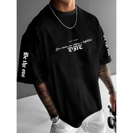 Men's T-Shirt, Gothic Street Style, EST 1986 Motivational Gothic Letter Print, Polyester, Casual Dai