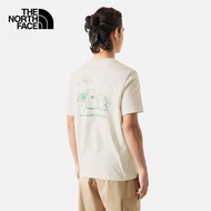 北面（The North Face）短袖男装女装2024春季新款T恤上衣运动户外舒适透气圆领棉质半袖 QLI/米白色 XL/180