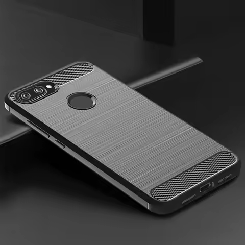 For Xiaomi Mi 8lite mi8 lite mi8lite Shockproof Silicone Case Luxury Carbon Fiber Cover for xiaomi 8