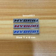 Logo* HYBRID Plate Small Metal Work Size* 1 x 6 cm Per Piece