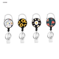 AIQINUW Badge Reel Clip Student Office Supplies Nurse Badge Reel Lanyard Clip Office Recoil Badge Na