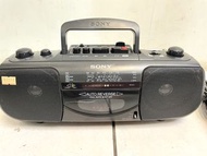 Sony 卡帶/FM/AM手提式收音機  （收藏品）CFS-E16S 卡帶讀取異常收音機功能良好 二手 復古 中古 懷舊