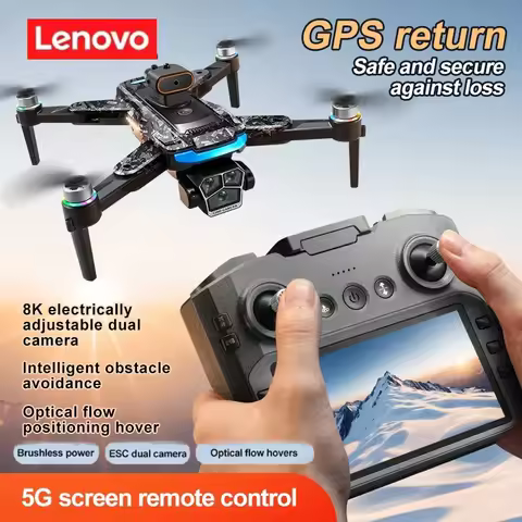 Lenovo A14 Pro Max GPS Brushless 8K Three Camera Obstacle Avoidance Foldable Quadcopter RC with scre
