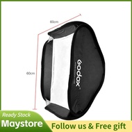 maystoree-my Godox 60 x 60cm/24 24inch Flash Softbox Diffuser with S2-type Bracket Bowens Mount Carr