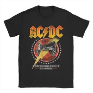 T-Shirt AC-DC Rock Music Band for Those about To Rock 1981 Funny Pure Cotton Tee Shirt T Shirt Crew 