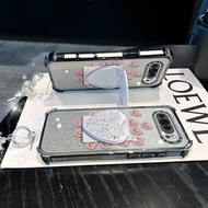3pcs( Cute pink heart phone Case+Lanyard+Stand) Lightweight Comfortable feel Phone Case For Pixel 9 