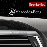 Mercedes Benz สติกเกอร์โลหะโลโก้รถ3D สร้างสรรค์ตกแต่งประตูหน้าต่างรถยนต์ป้ายภายในสำหรับ W205 W212 W204 W220 EQE EQC W207 W211 W206 W124 W213 W222 W218