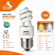 Energy Saving Bulb E27 5W CFL Spiral Shape (Day Light/Warm White)