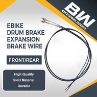 Brake Cable Ebike Rear Brake Cable 195cm length Front Brake Cable 135cm Drum/Expansion Brake Applica