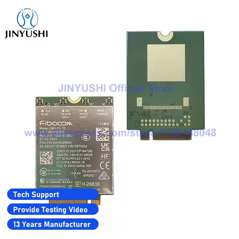 FIBOCOM L860-GL-16 FRU 5W10V25853 4G LTE Cat16 Module WWAN Card For Thinkpad T16 P16s Gen1 Gen2 Magi